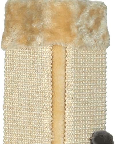 Wall Mounted Scratching Post, 20inch Hanging Natural Sisal Cat Scratching Mat, Door Wall Protecting Corner with Wall Fixings (Khaki)